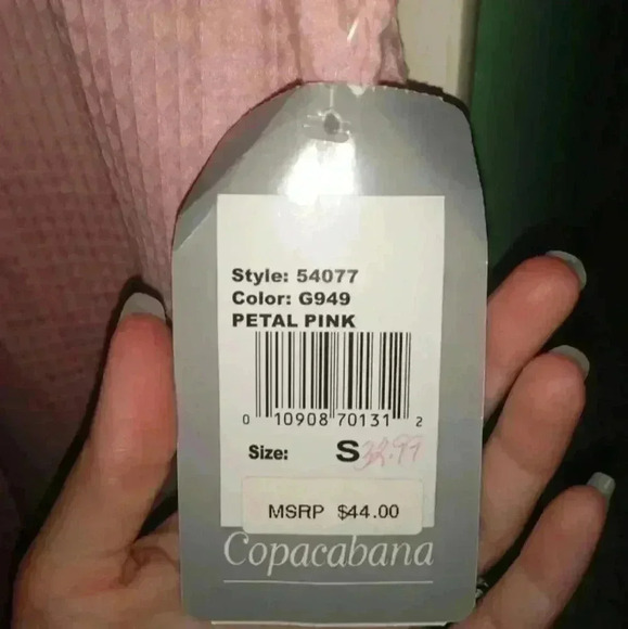 NWT Women's Copacabana Petal Pink Sleeveless Cover Blouse Size S Style #54077 - Picture 5 of 6